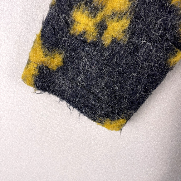 Pomodoro Mohair Blend Jacket Coat Women 8 Floral Pocket Collarless Made in Italy - Picture 11 of 16